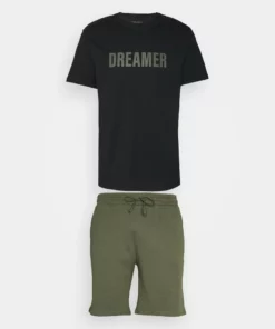 Pier One Uomo Pigiama - Black/khaki