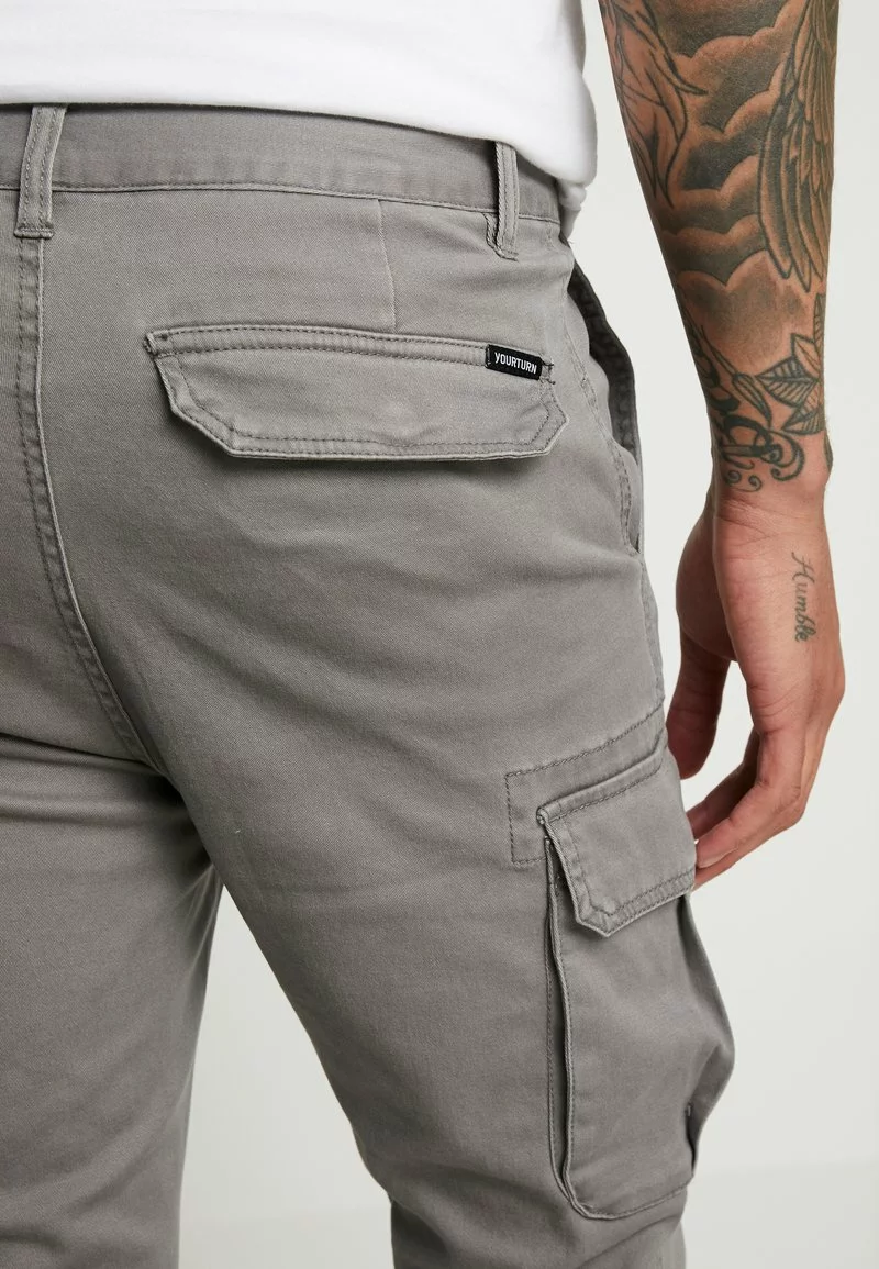 Pier One Uomo Pantaloni Cargo - Grey 8 Pier One Uomo Pantaloni Cargo - Grey - immagine 6