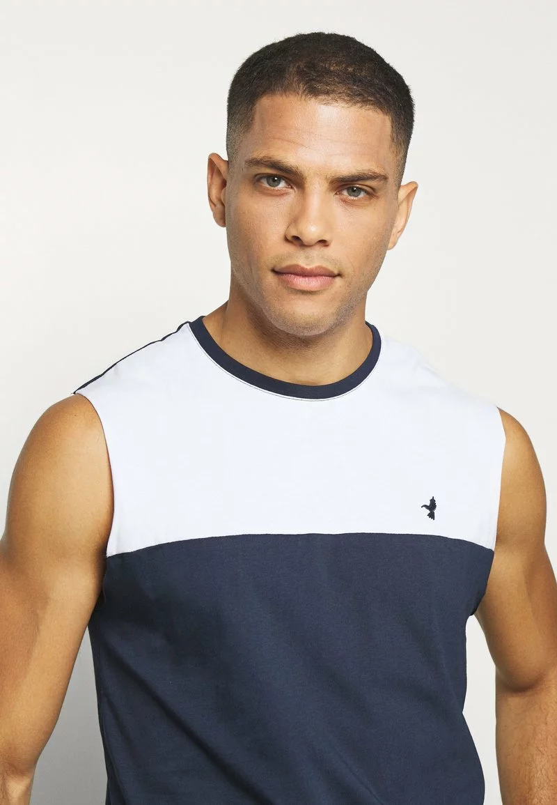 Pier One Uomo EMBRO TANK BLOCK - Top - White 6 Pier One Uomo EMBRO TANK BLOCK - Top - White - immagine 4