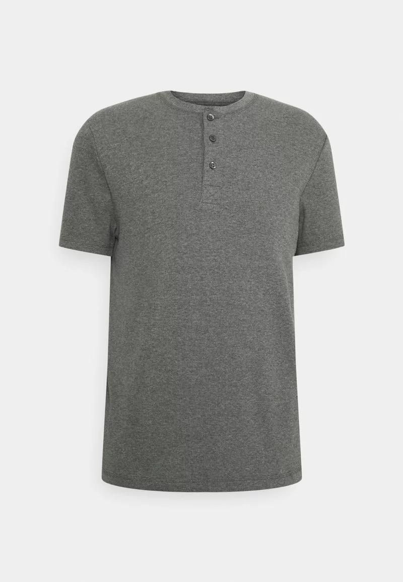 Pier One Uomo LOUNGE HENLEY TEE - Maglia Del Pigiama - Mottled Dark Grey 7 Pier One Uomo LOUNGE HENLEY TEE - Maglia Del Pigiama - Mottled Dark Grey - immagine 5