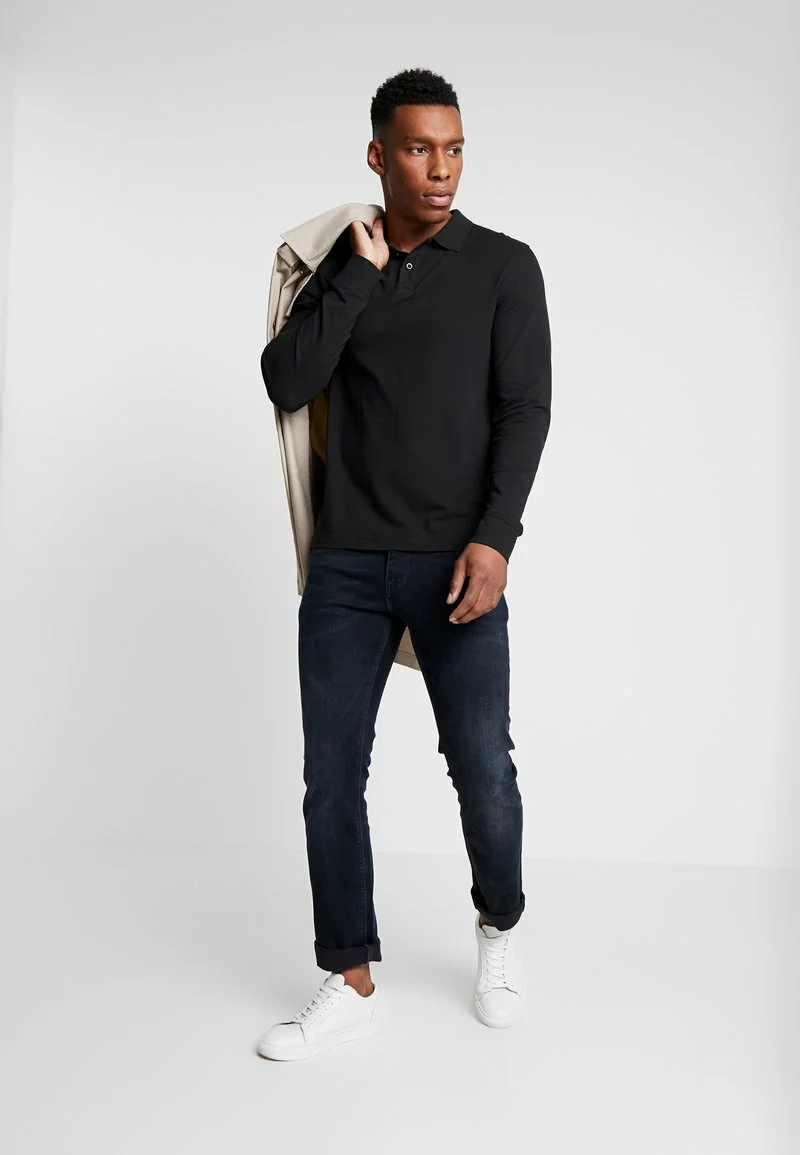 Pier One Uomo 2 PACK - Polo - Mottled Grey/black 4 Pier One Uomo 2 PACK - Polo - Mottled Grey/black - immagine 2