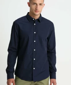 Pier One Uomo Camicia - Dark Blue