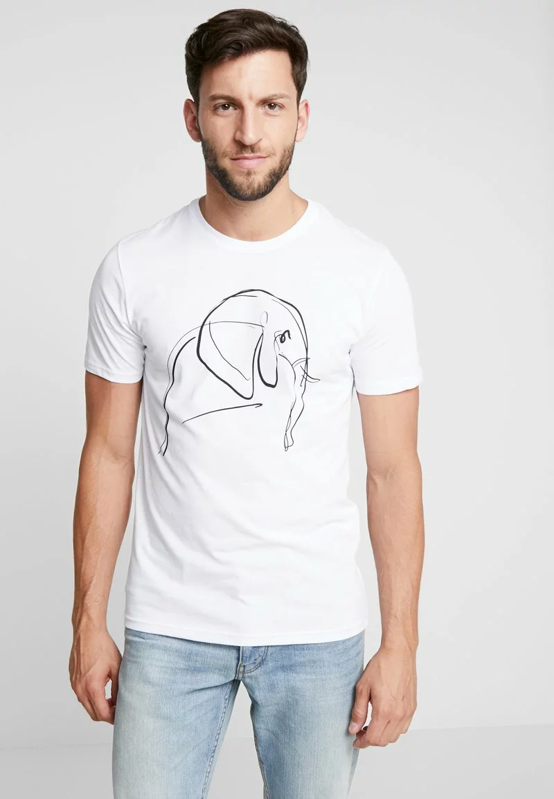 Pier One Uomo T-shirt Con Stampa - White 3 Pier One Uomo T-shirt Con Stampa - White