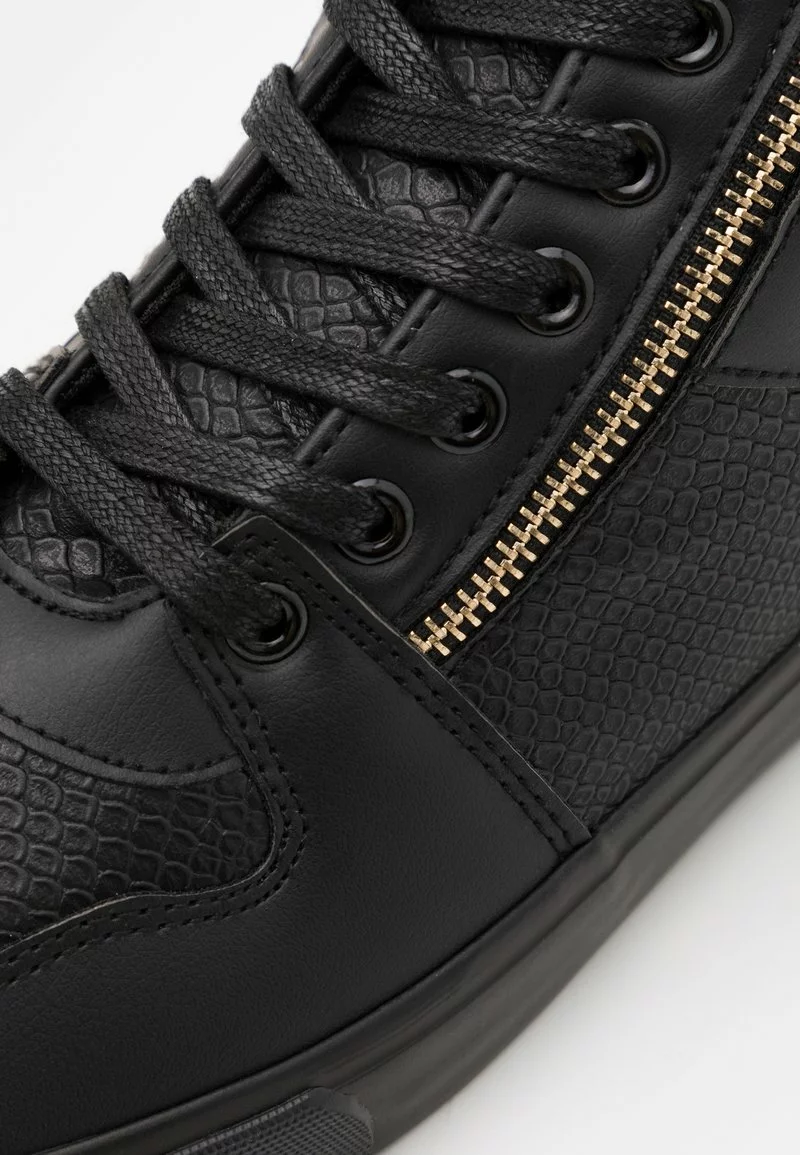 Pier One UNISEX - Sneakers Alte - Black/gold-coloured 8 Pier One UNISEX - Sneakers Alte - Black/gold-coloured - immagine 6