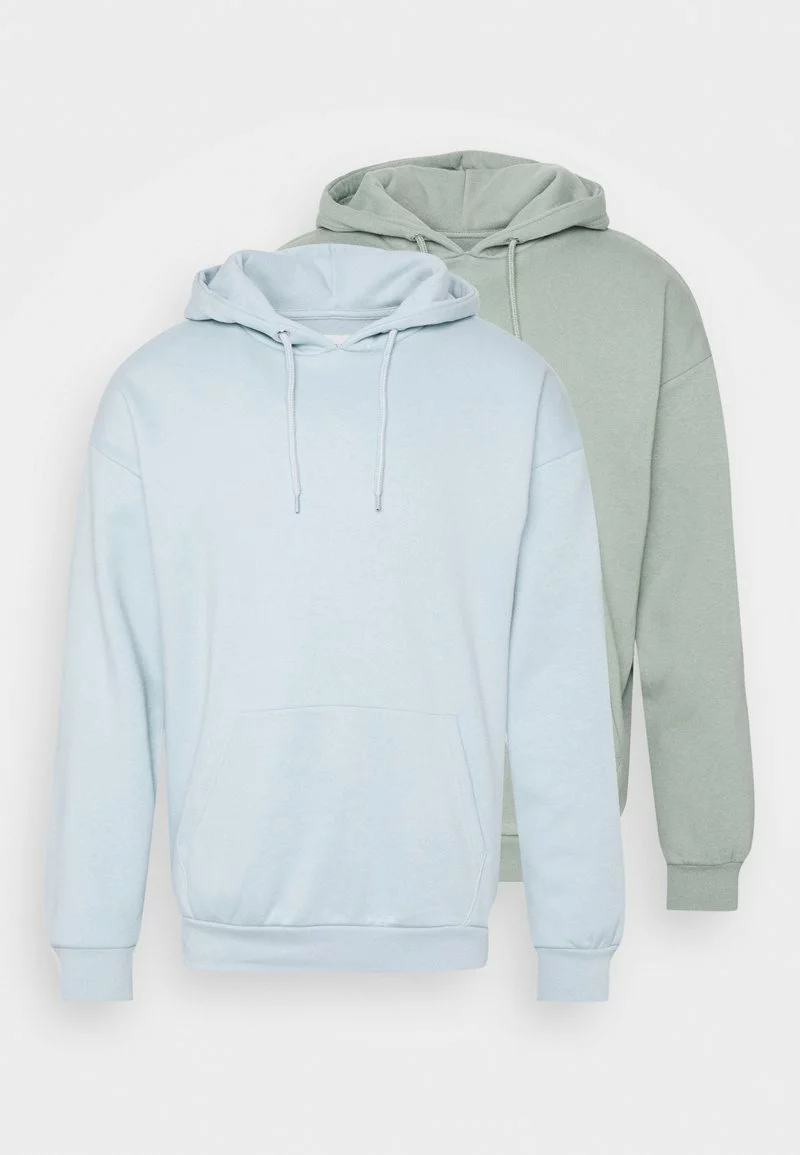 Pier One Uomo 2 Pack - Felpa Con Cappuccio - Green-blue 3 Pier One Uomo 2 Pack - Felpa Con Cappuccio - Green-blue