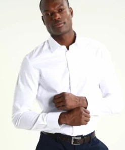 Pier One Uomo Camicia Elegante - White