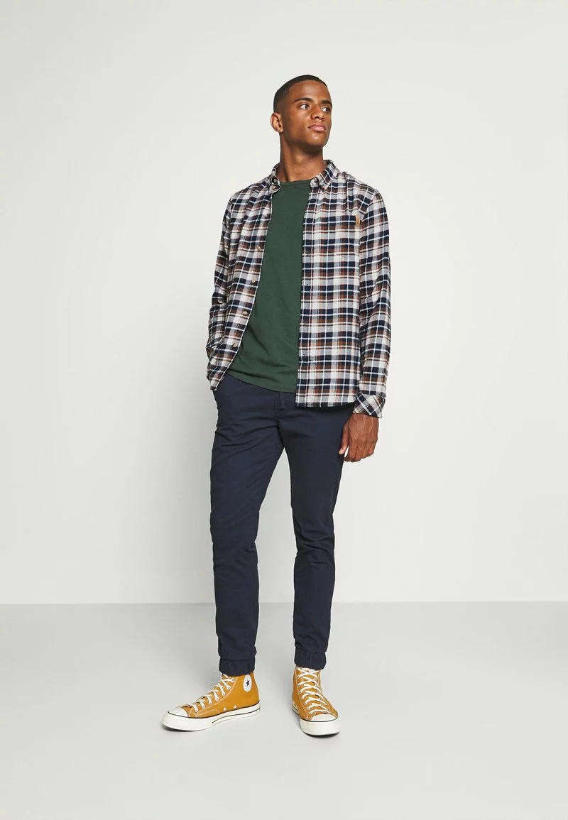 Pier One Uomo Camicia - Dark Blue/brown 4 Pier One Uomo Camicia - Dark Blue/brown - immagine 2