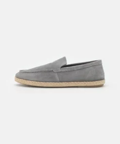 Pier One Uomo LEATHER - Espadrillas - Grey
