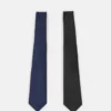 Pier One Uomo 2 PACK - Cravatta - Black/blue