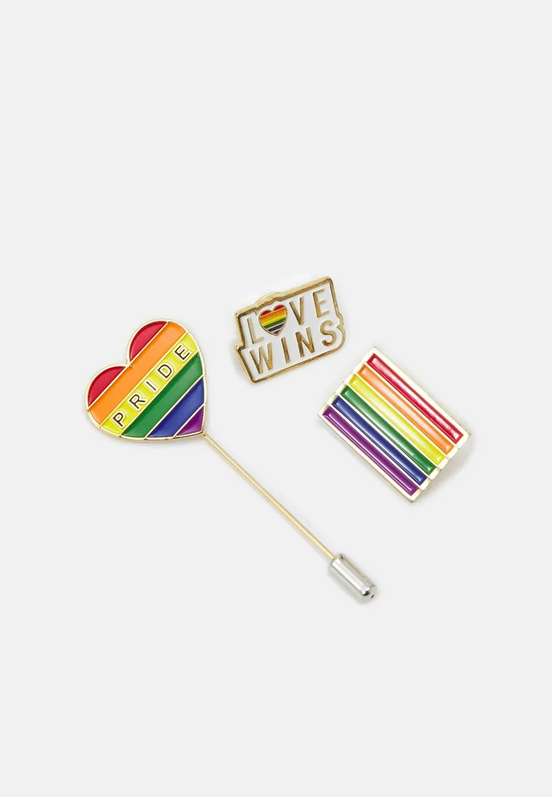 Pier One Uomo PRIDE RAINBOW PINS SET - Cravatta - Multi-coloured 5 Pier One Uomo PRIDE RAINBOW PINS SET - Cravatta - Multi-coloured - immagine 3