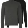 Pier One Uomo 2 PACK - Maglione - Black/mottled Dark Grey -Offerta Economica Pier One 564ded1d5c3c4890971ea33fb300ac4a