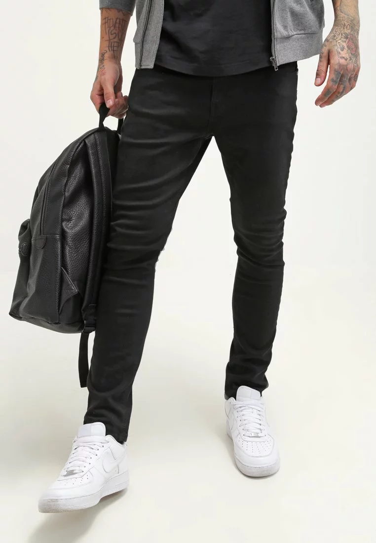 Pier One Uomo Jeans Slim Fit - Black Denim 6 Pier One Uomo Jeans Slim Fit - Black Denim - immagine 4