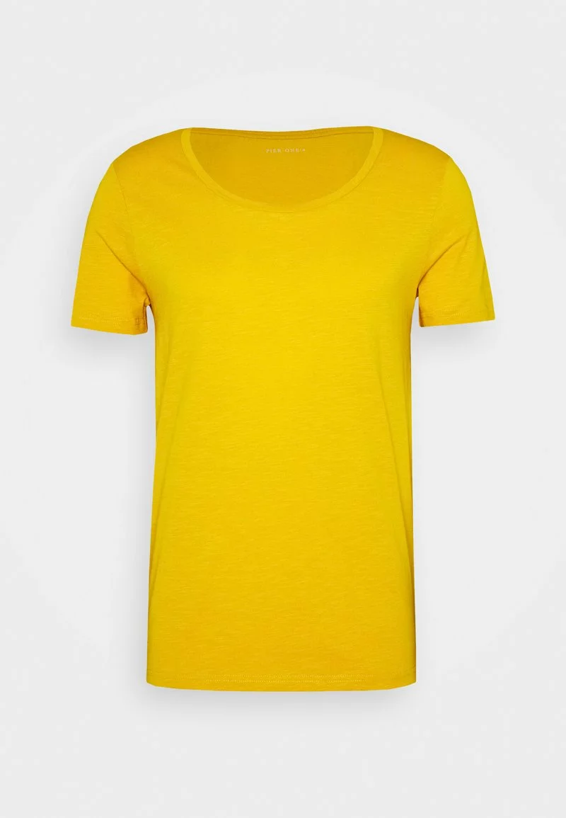 Pier One Uomo T-shirt Basic - Light Yellow 6 Pier One Uomo T-shirt Basic - Light Yellow - immagine 4