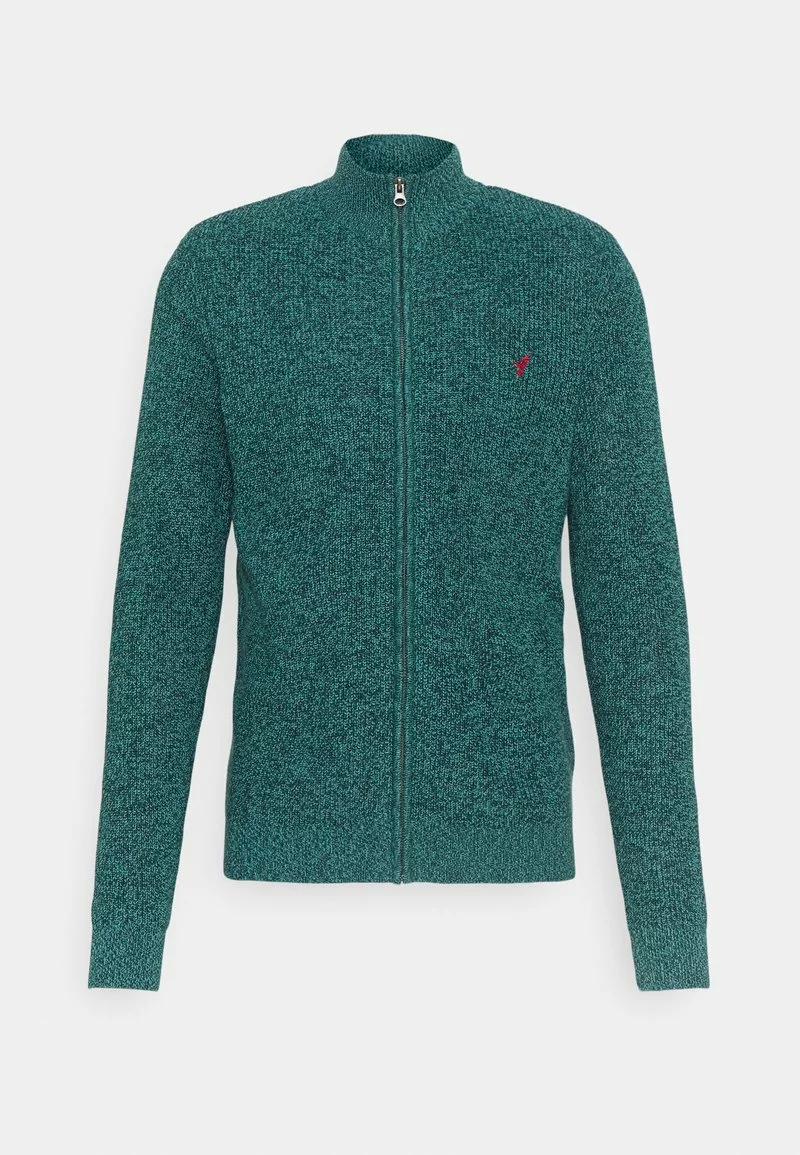 Pier One Uomo Cardigan - Mottled Dark Green 7 Pier One Uomo Cardigan - Mottled Dark Green - immagine 5