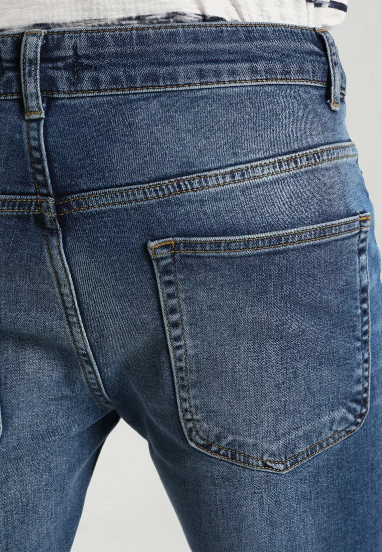 Pier One Uomo Jeans Skinny Fit - Dark Blue Denim 7 Pier One Uomo Jeans Skinny Fit - Dark Blue Denim - immagine 5