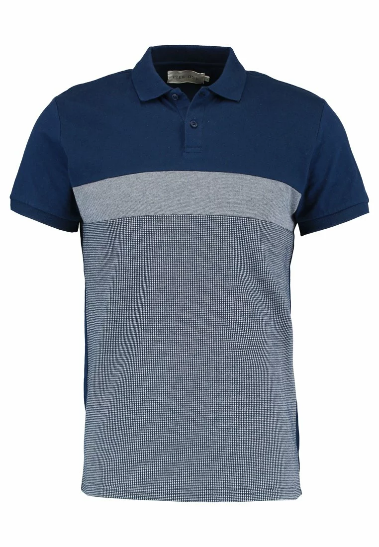 Pier One Uomo Polo - Dark Blue/mottled Grey 7 Pier One Uomo Polo - Dark Blue/mottled Grey - immagine 5