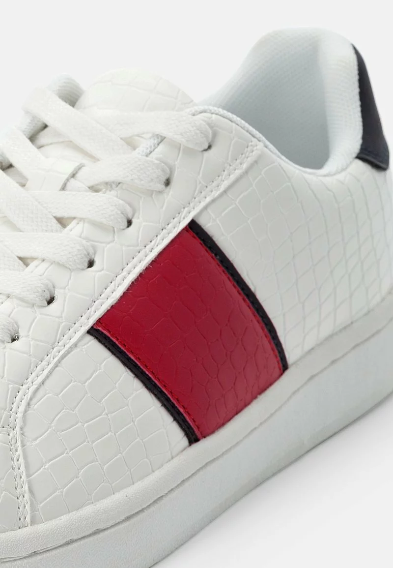 Pier One Unisex Sneakers Basse - White Red 8 Pier One Unisex Sneakers Basse - White Red - immagine 6