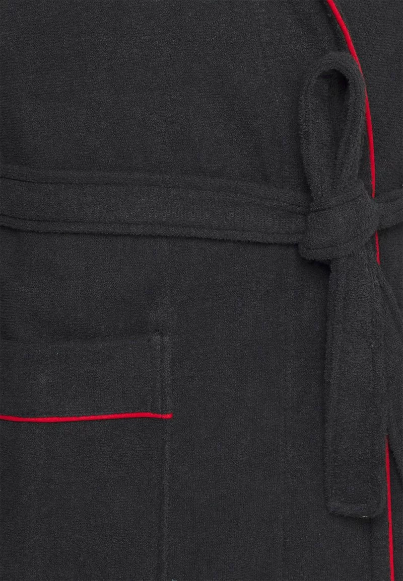 Pier One Uomo Accappatoio - Black/red 5 Pier One Uomo Accappatoio - Black/red - immagine 3