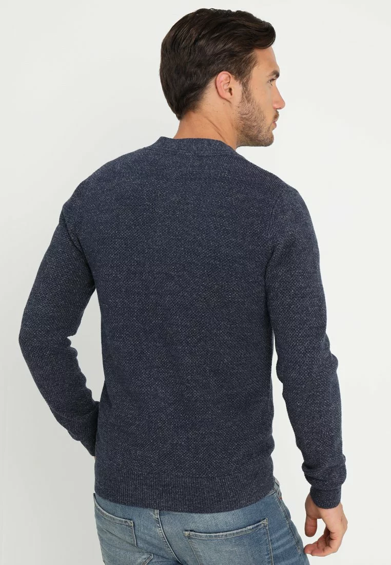 Pier One Uomo Cardigan - Mottled Blue 5 Pier One Uomo Cardigan - Mottled Blue - immagine 3