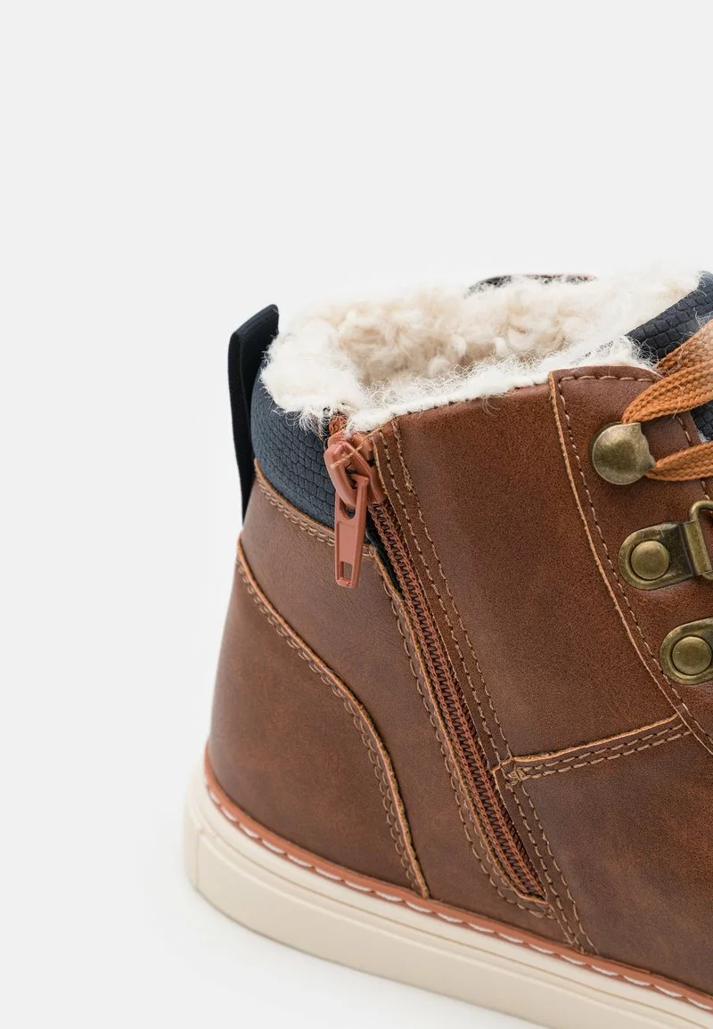 Pier One Uomo Stivaletti Stringati - Cognac 8 Pier One Uomo Stivaletti Stringati - Cognac - immagine 6