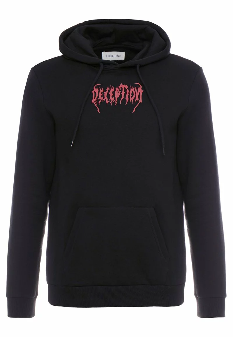 Pier One UNISEX - Felpa Con Cappuccio - Black 6 Pier One UNISEX - Felpa Con Cappuccio - Black - immagine 4