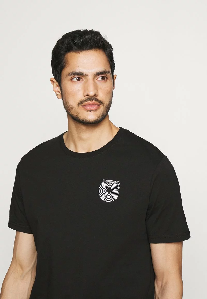 Pier One Uomo T-shirt Con Stampa - Black 6 Pier One Uomo T-shirt Con Stampa - Black - immagine 4