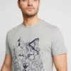 Pier One Uomo T-shirt Con Stampa - Mottled Grey -Offerta Economica Pier One 6ab76fb6473d47eca78fdab43454f854