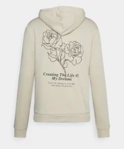 Pier One Uomo FLORAL HOODIE - Felpa - Tan