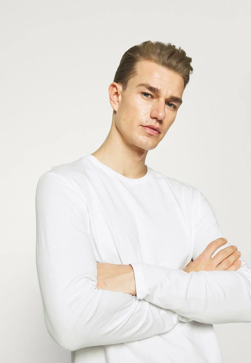 Pier One Uomo 3 PACK - Maglietta A Manica Lunga - Black/white/mottled Light Grey 8 Pier One Uomo 3 PACK - Maglietta A Manica Lunga - Black/white/mottled Light Grey - immagine 6