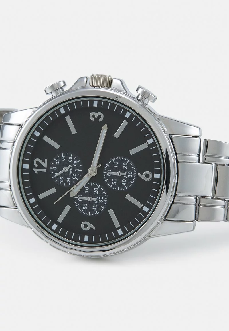 Pier One UNISEX - Orologio - Silver-coloured/black 6 Pier One UNISEX - Orologio - Silver-coloured/black - immagine 4