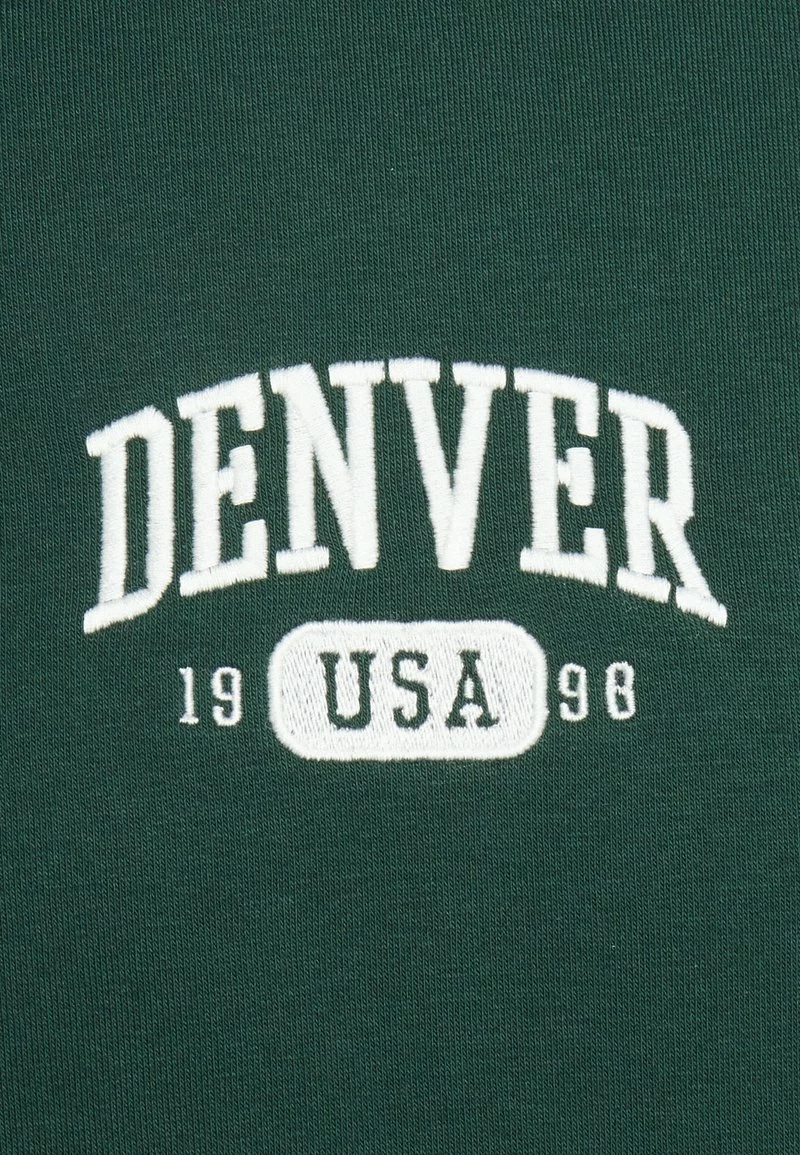 Pier One Uomo DENVER COLLEGE HOODIE - Felpa - Green 5 Pier One Uomo DENVER COLLEGE HOODIE - Felpa - Green - immagine 3