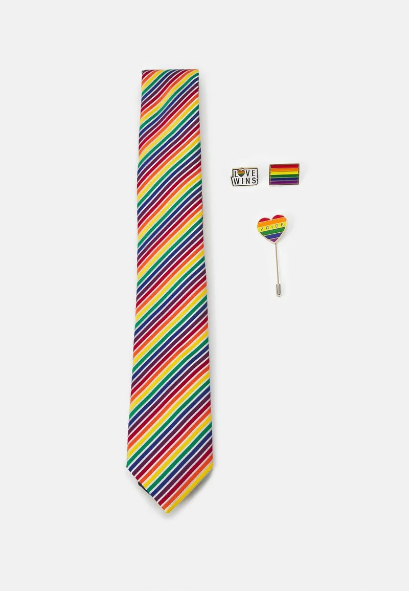 Pier One Uomo PRIDE RAINBOW PINS SET - Cravatta - Multi-coloured 3 Pier One Uomo PRIDE RAINBOW PINS SET - Cravatta - Multi-coloured