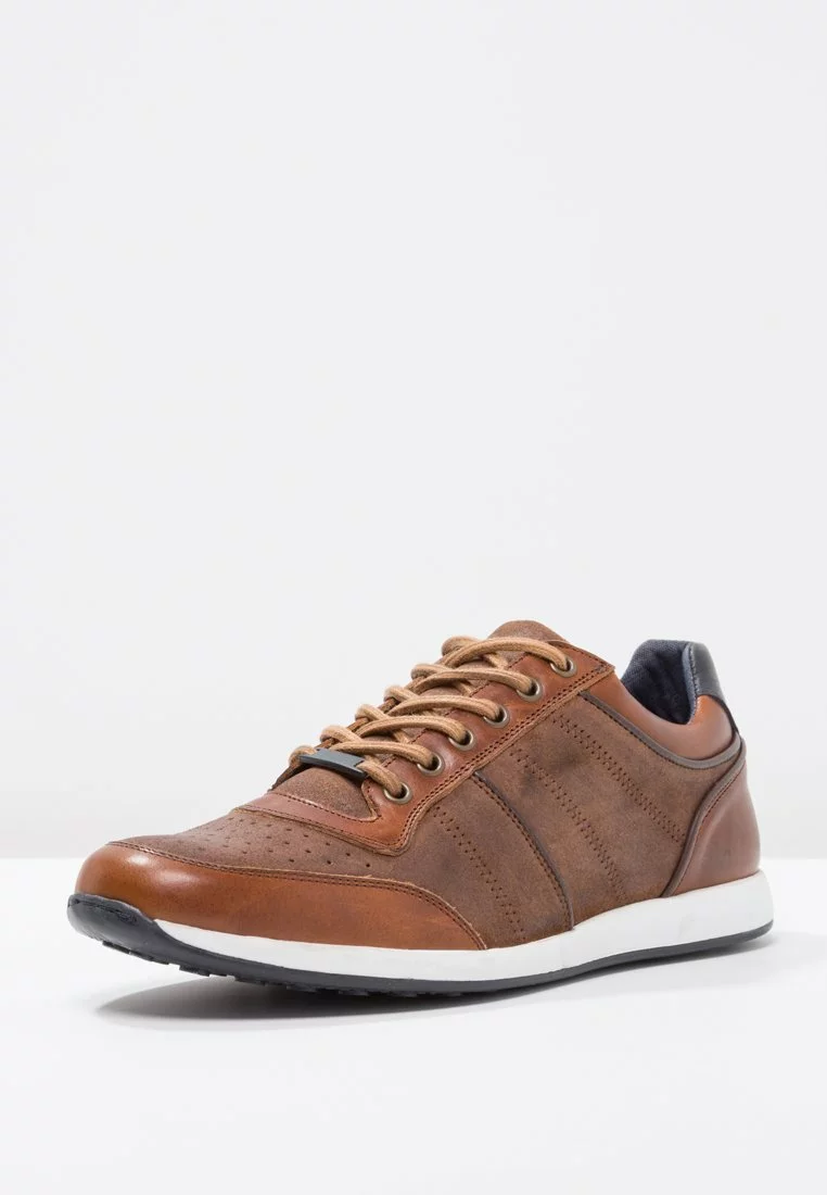 Pier One Uomo LEATHER - Sneakers Basse - Cognac 5 Pier One Uomo LEATHER - Sneakers Basse - Cognac - immagine 3
