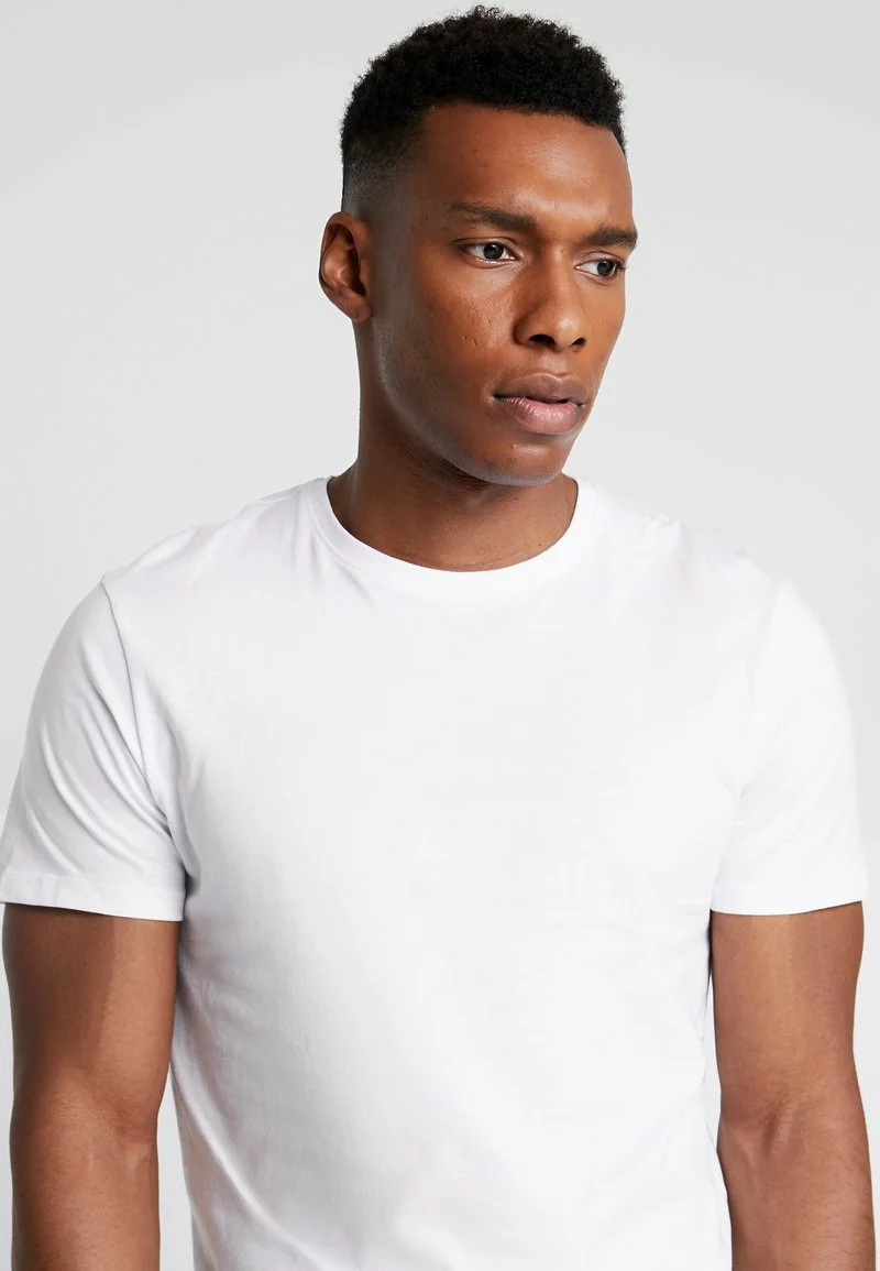 Pier One Uomo 3 PACK - T-shirt Basic - White 7 Pier One Uomo 3 PACK - T-shirt Basic - White - immagine 5