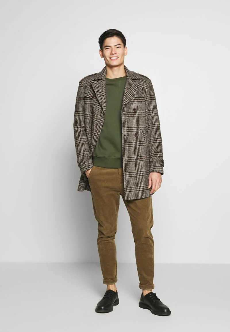 Pier One Uomo 2er Pack CREW NECK - Felpa - Khaki/black 4 Pier One Uomo 2er Pack CREW NECK - Felpa - Khaki/black - immagine 2