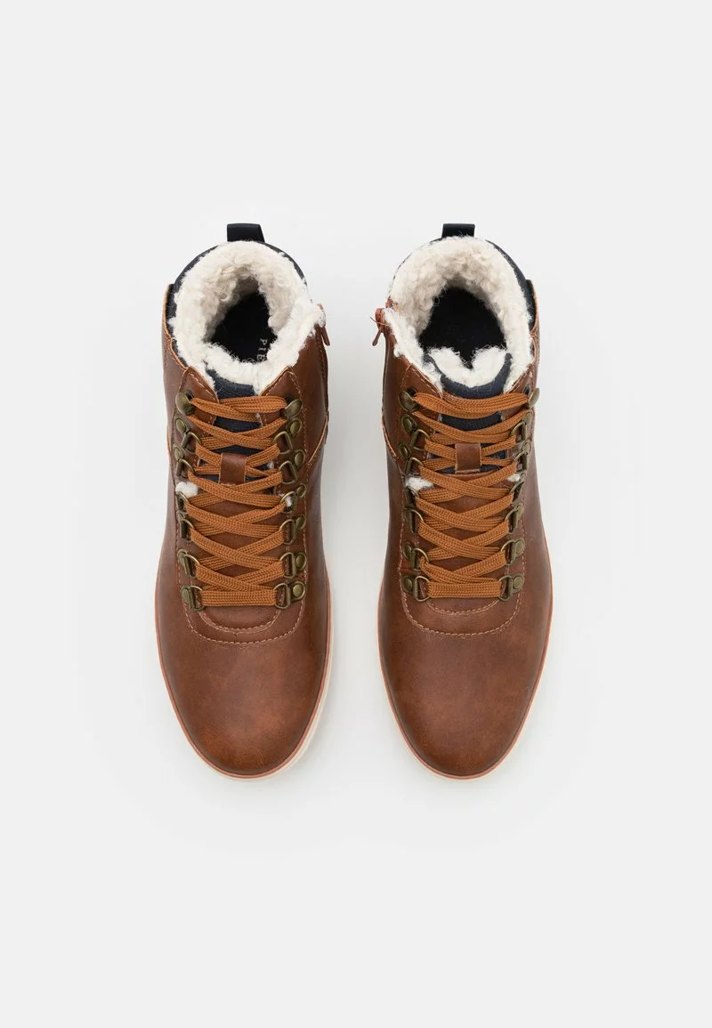 Pier One Uomo Stivaletti Stringati - Cognac 6 Pier One Uomo Stivaletti Stringati - Cognac - immagine 4