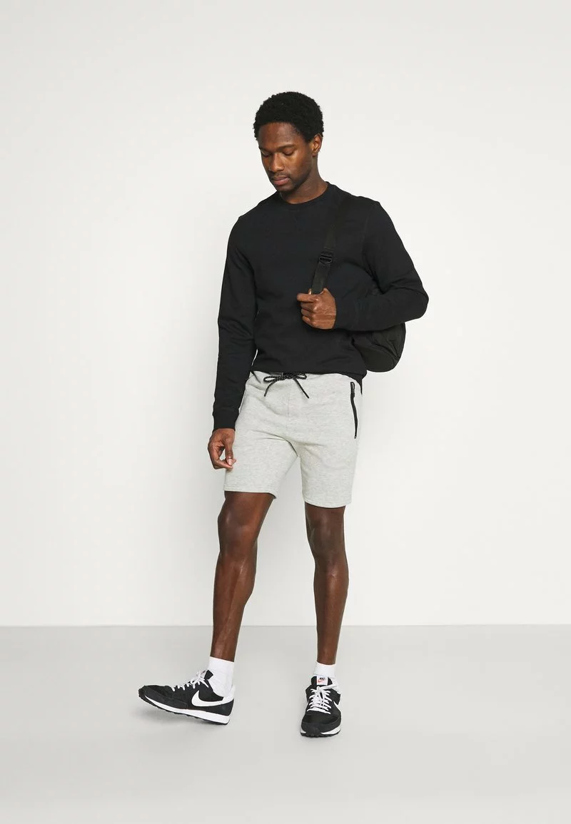 Pier One Uomo Shorts - Mottled Light Grey 4 Pier One Uomo Shorts - Mottled Light Grey - immagine 2