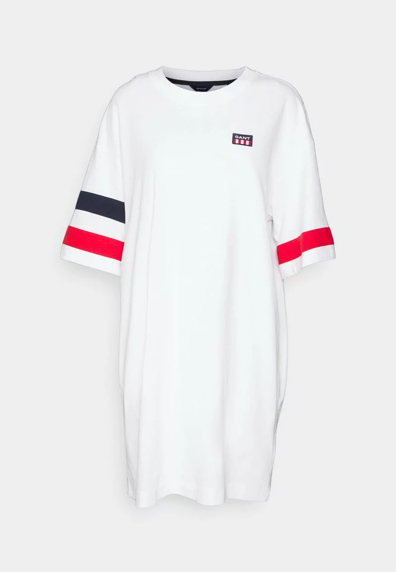 GANT Donna RETRO LOGO DRESS - Jerseykleid - White 3 GANT Donna RETRO LOGO DRESS - Jerseykleid - White