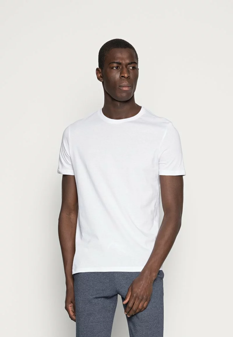 Pier One Uomo 3 PACK - T-shirt Basic - White/black/light Grey 4 Pier One Uomo 3 PACK - T-shirt Basic - White/black/light Grey - immagine 2