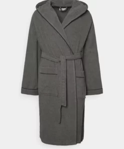 Pier One Uomo Accappatoio - Dark Grey/black