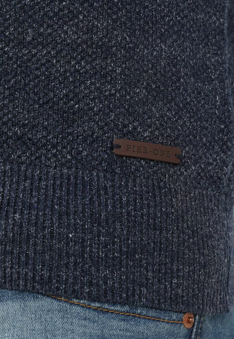 Pier One Uomo Cardigan - Mottled Blue 8 Pier One Uomo Cardigan - Mottled Blue - immagine 6