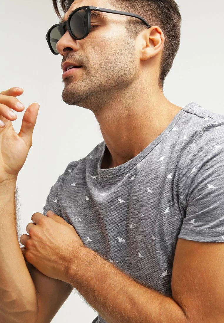 Pier One Uomo T-shirt Con Stampa - Dark Blue Melange 6 Pier One Uomo T-shirt Con Stampa - Dark Blue Melange - immagine 4