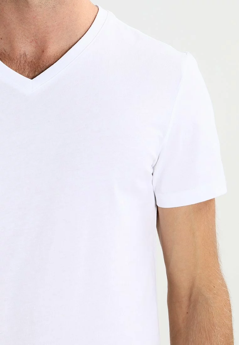 Pier One Uomo 2 PACK - T-shirt Basic - White 7 Pier One Uomo 2 PACK - T-shirt Basic - White - immagine 5