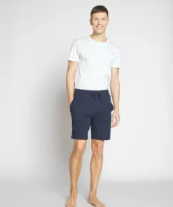 Pier One Uomo 3 PACK - Pantaloni Del Pigiama - Dark Blue/mottled Grey