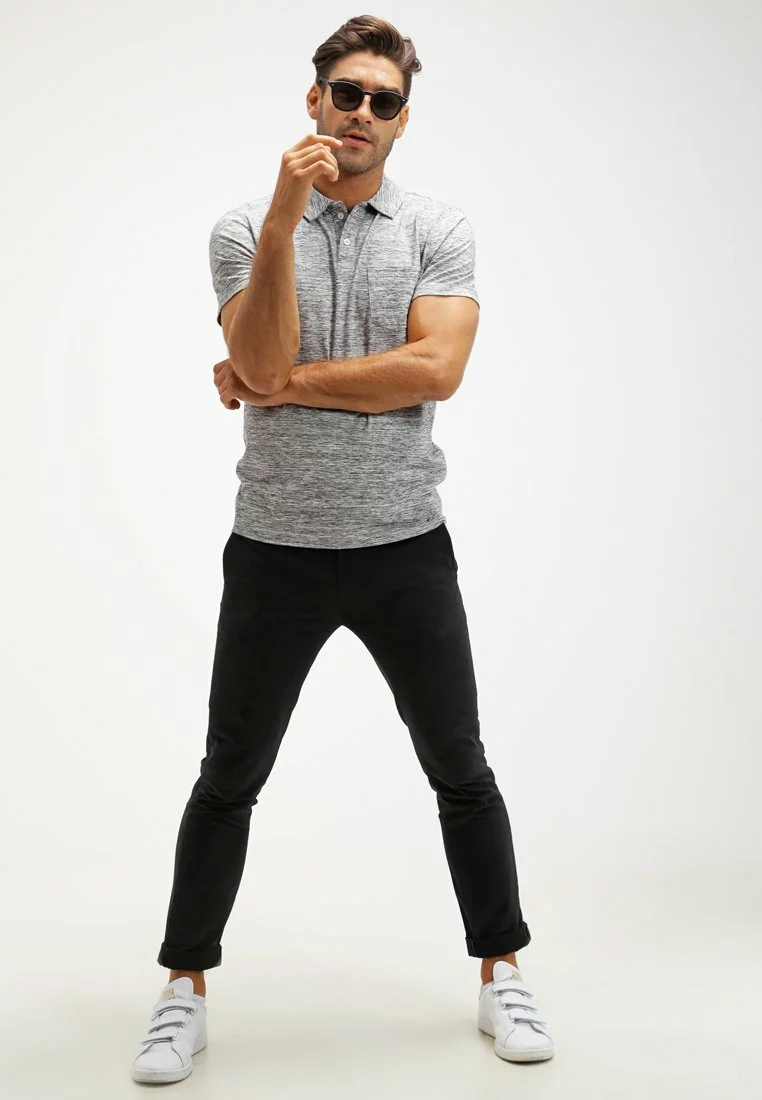 Pier One Uomo Polo - Grey Melange 4 Pier One Uomo Polo - Grey Melange - immagine 2