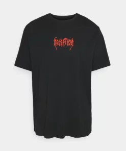 Pier One Uomo T-shirt Con Stampa - Black