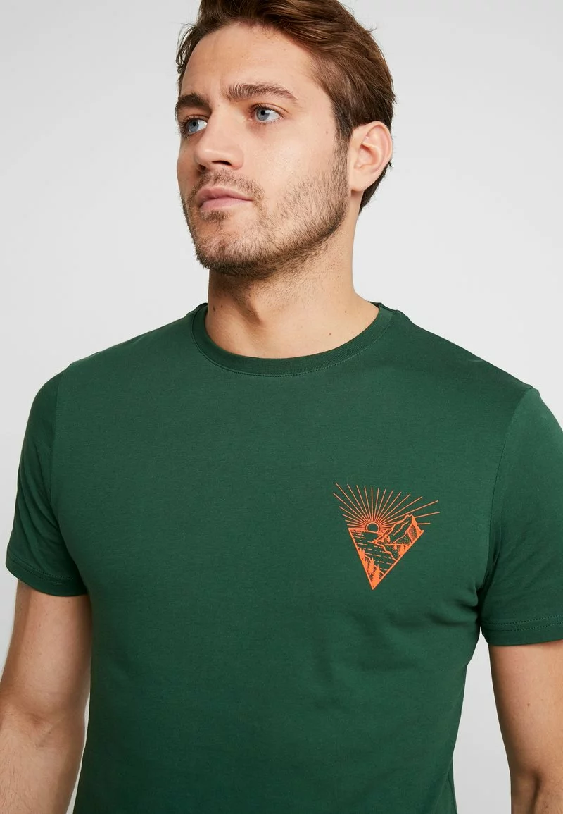 Pier One Uomo T-shirt Con Stampa - Dark Green 6 Pier One Uomo T-shirt Con Stampa - Dark Green - immagine 4