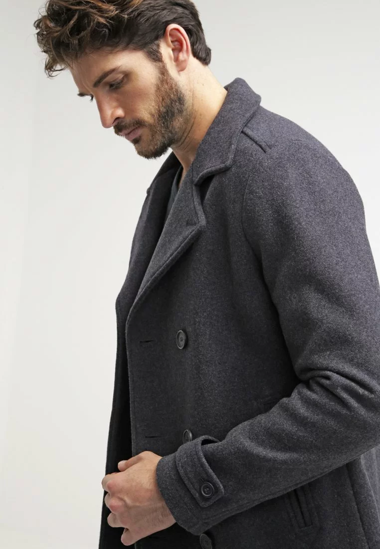 Pier One Uomo Cappotto Corto - Dark Grey 6 Pier One Uomo Cappotto Corto - Dark Grey - immagine 4
