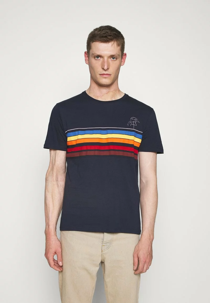 Pier One Uomo T-shirt Con Stampa - Dark Blue 3 Pier One Uomo T-shirt Con Stampa - Dark Blue
