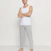 Pier One Uomo 2 PACK - Pantaloni Del Pigiama - Mottled Dark Grey/mottled Grey